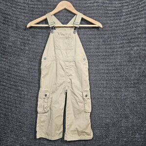Polo Ralph Lauren Overalls BiB 24 Months Tan Kacki Toddlers Cargo Pockets Snaps